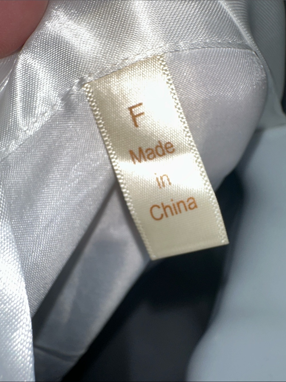 Unlisted White Satin Bride Robe with Rhinestone Script - Picture 4 of 4